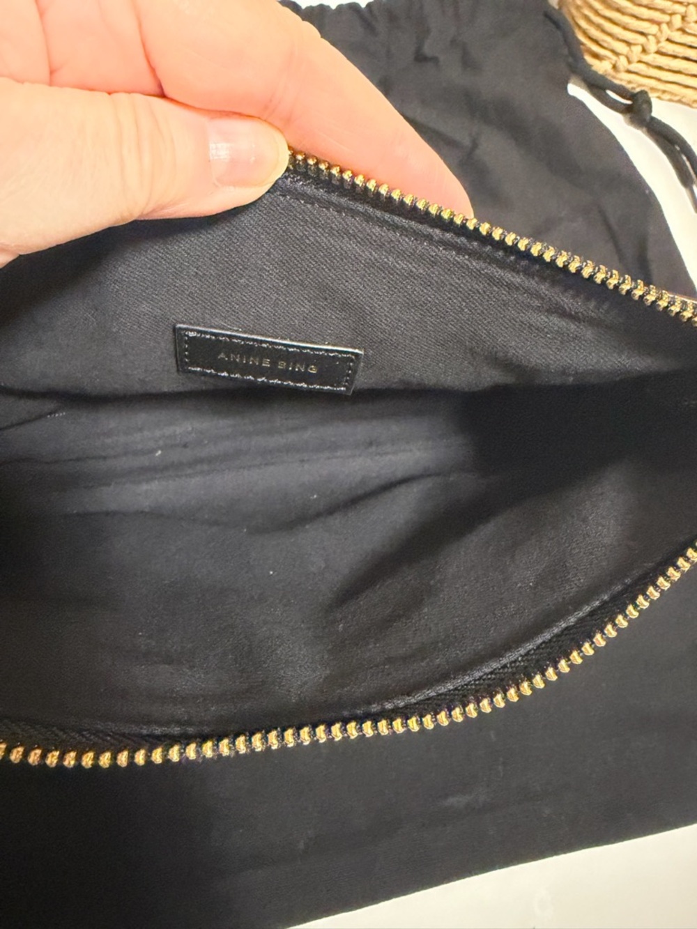 Anine Bing Mini Elly Black Studded Leather Shoulder Bag RARE - Picture 6 of 8